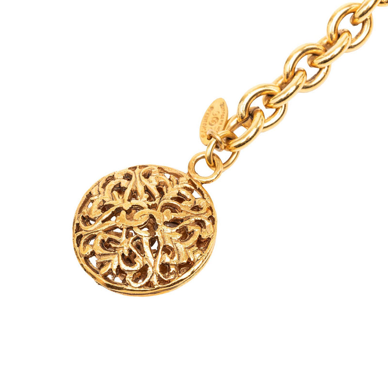 Gold Plated Equestrian Medallion Chain Belt - Image 2