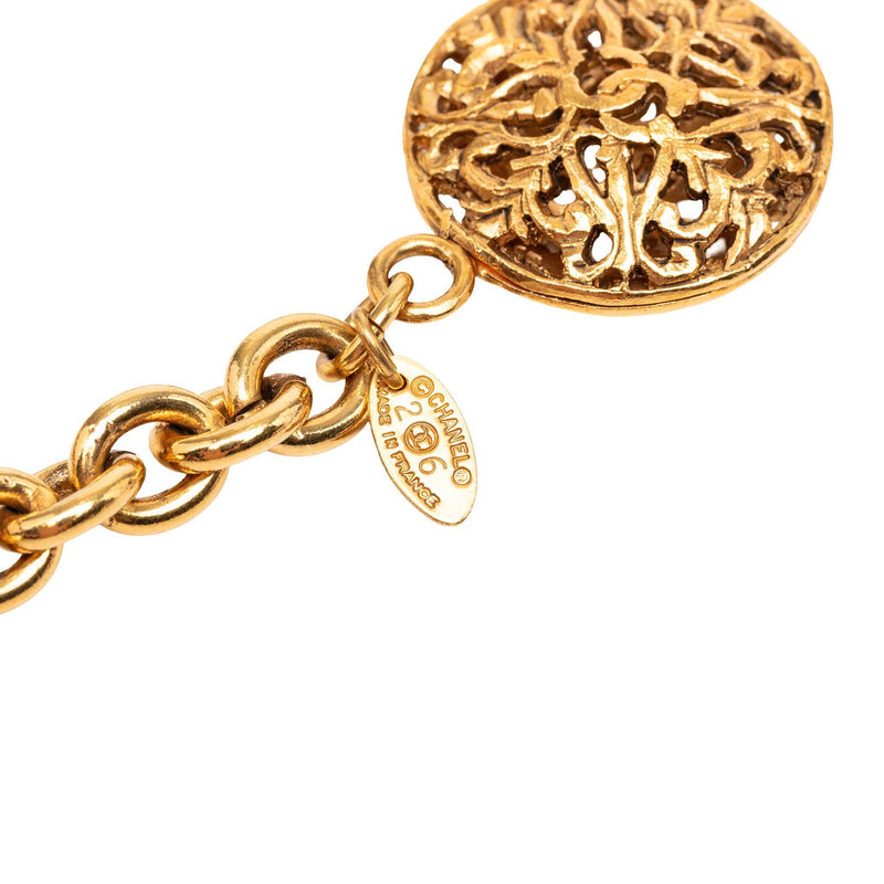 Gold Plated Equestrian Medallion Chain Belt - Image 3