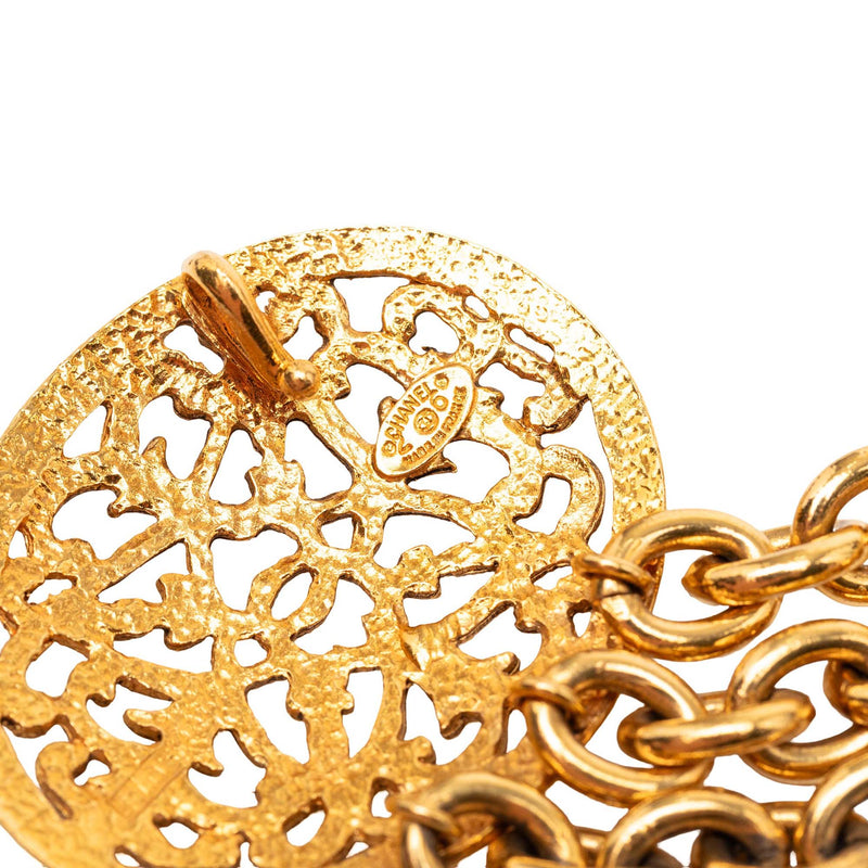Gold Plated Equestrian Medallion Chain Belt - Image 4