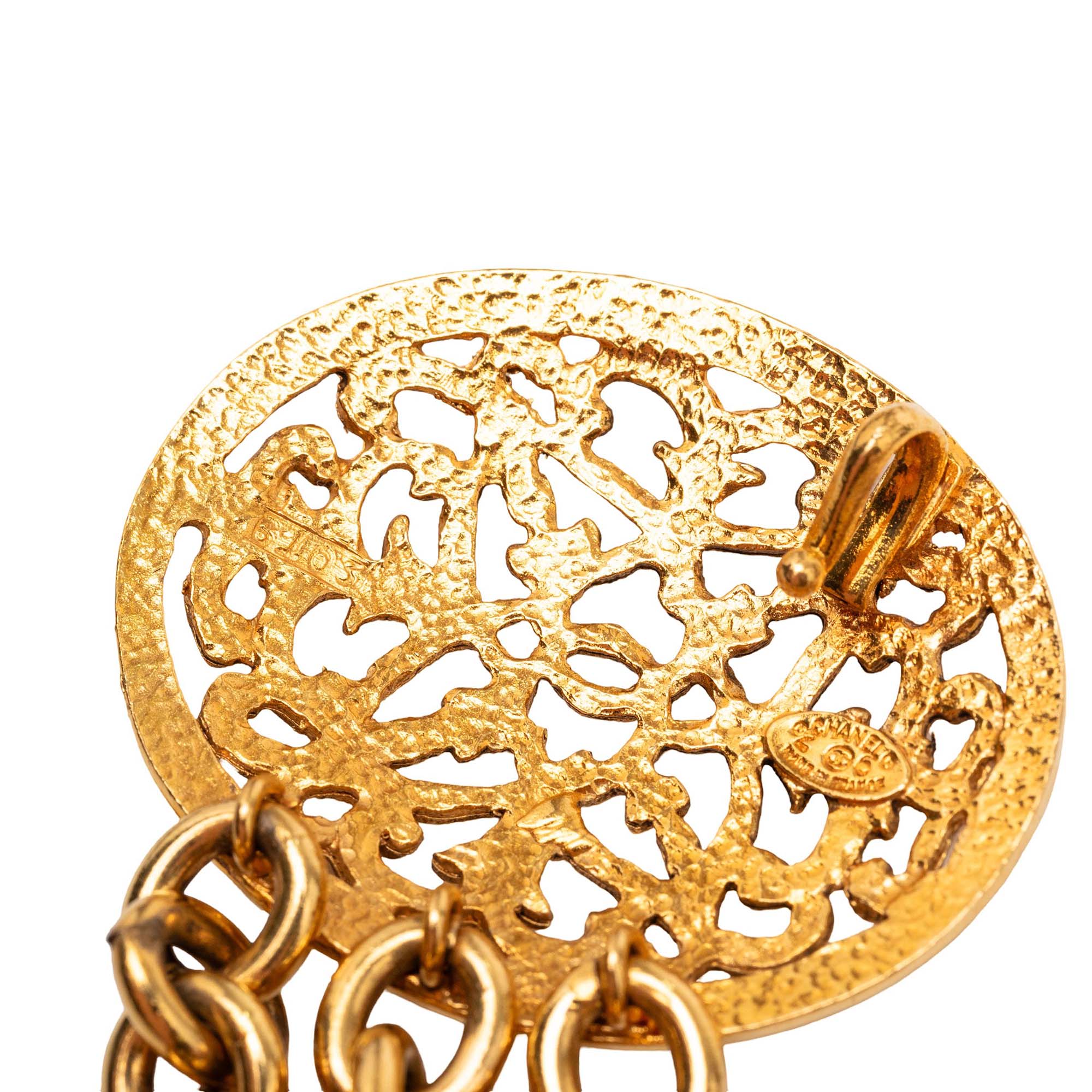 Gold Plated Equestrian Medallion Chain Belt - Image 5
