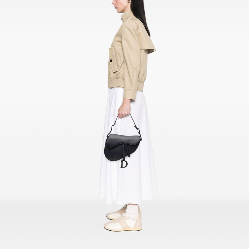 Ultra Matte Calfskin Saddle Bag - Image 6
