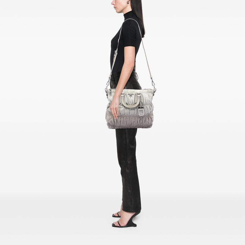 Nappa Gaufre Ombre Satchel - Image 6
