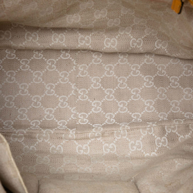 Calfskin Bamboo Diana Satchel - Image 4