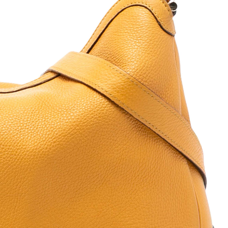 Calfskin Bamboo Diana Satchel - Image 7