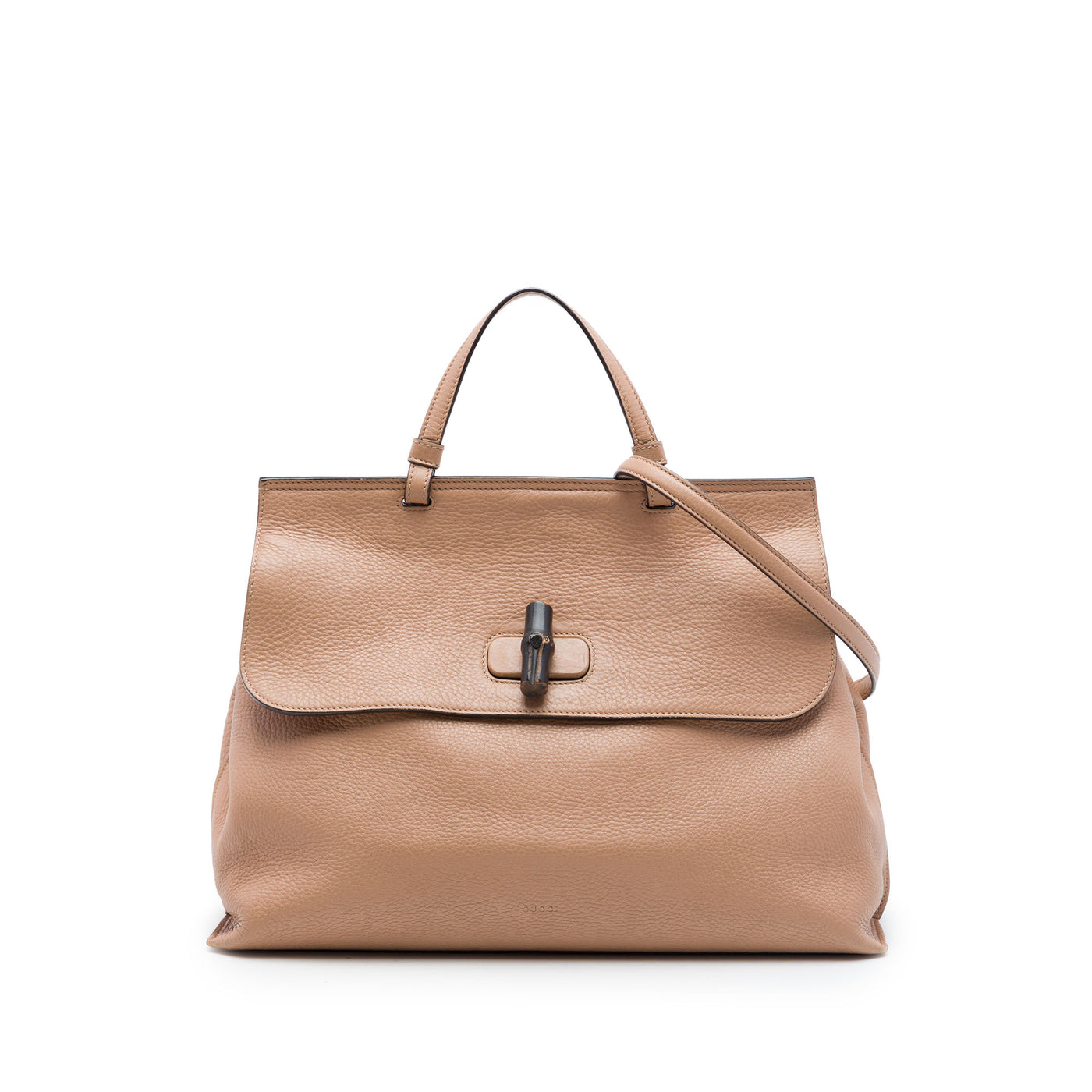 Large Calfskin Bamboo Daily Satchel - Image 1