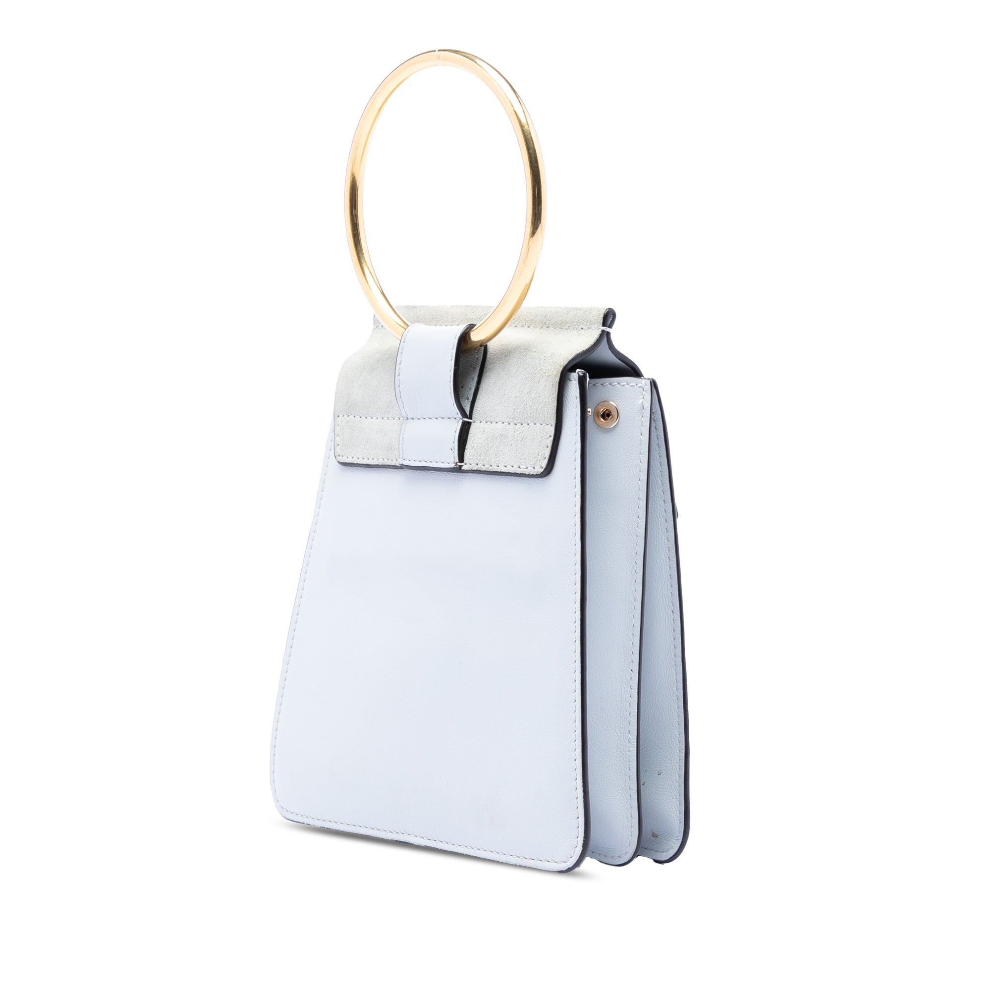 Mini Calfskin and Suede Faye Bracelet Bag - Image 2