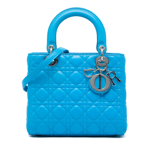 Medium Lambskin Cannage Lady Dior - Image 1