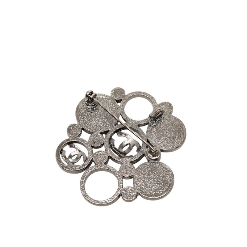 CC Brass Faux Pearl Pin Brooch - Image 2