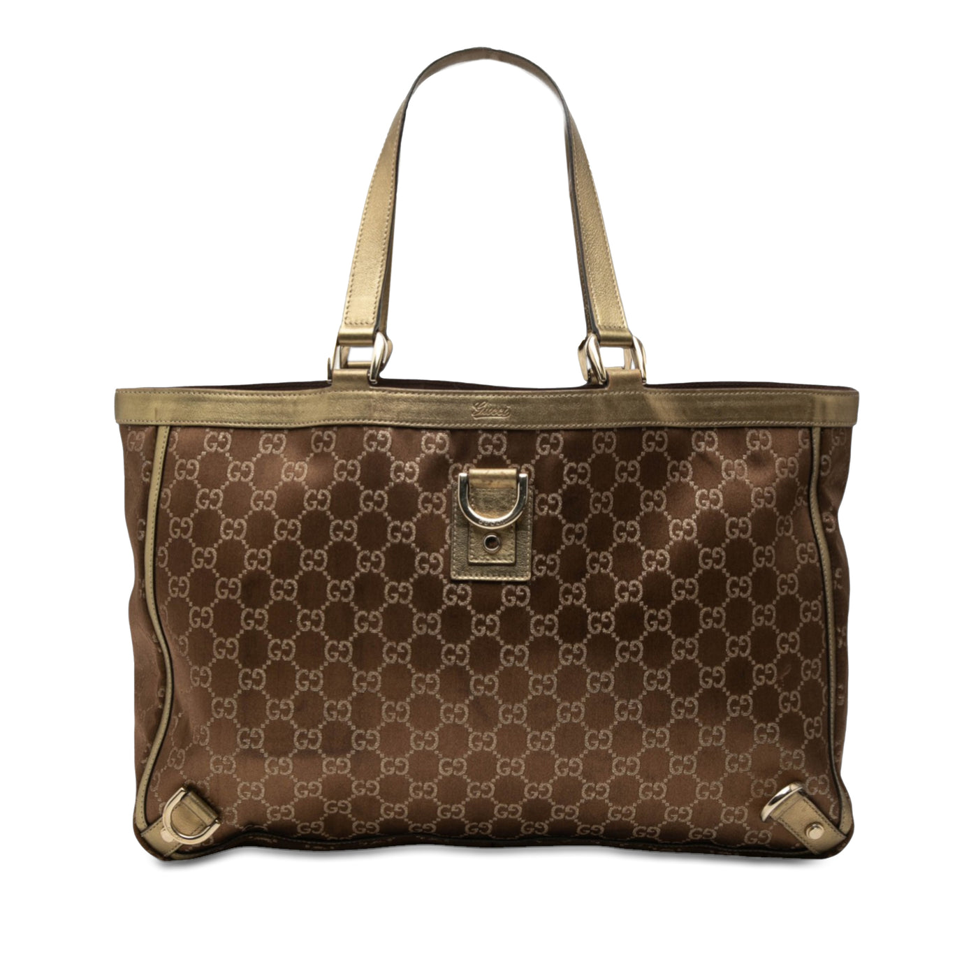 GG Satin Abbey D Ring Tote - Image 1