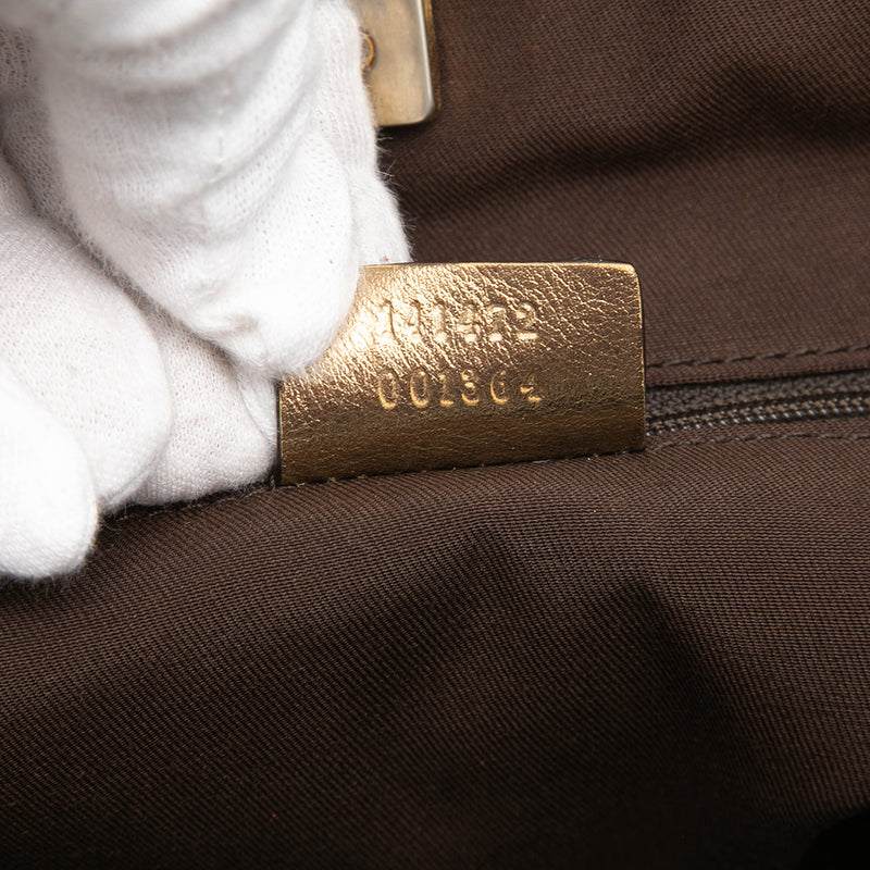 GG Satin Abbey D Ring Tote - Image 6