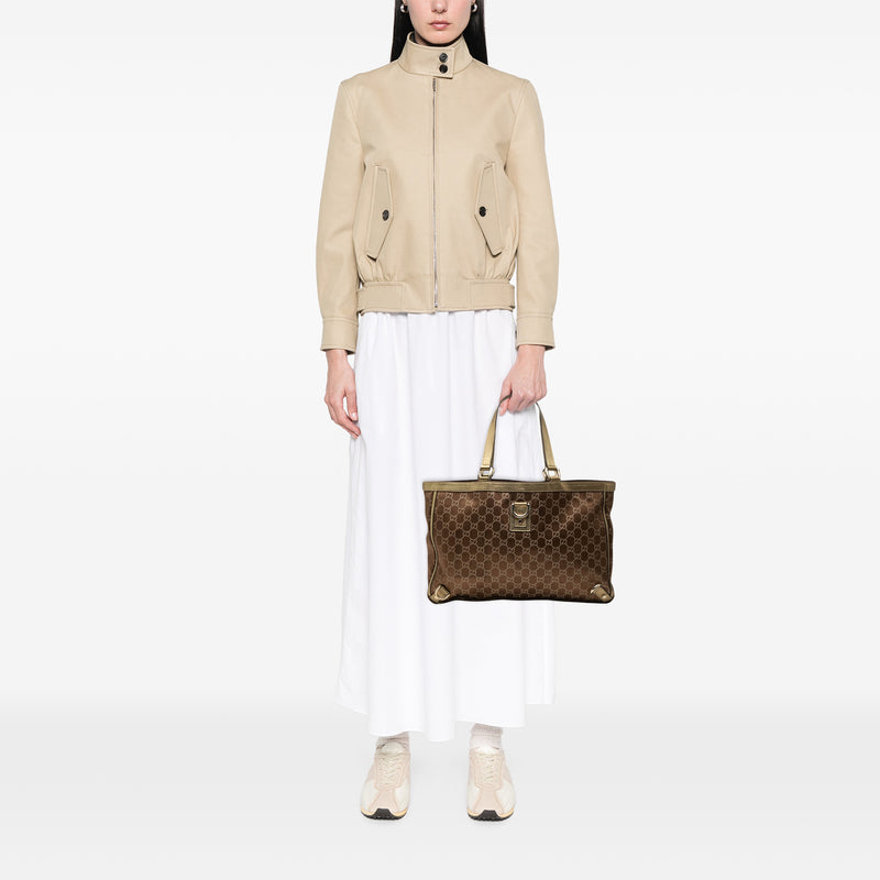 GG Satin Abbey D Ring Tote - Image 7