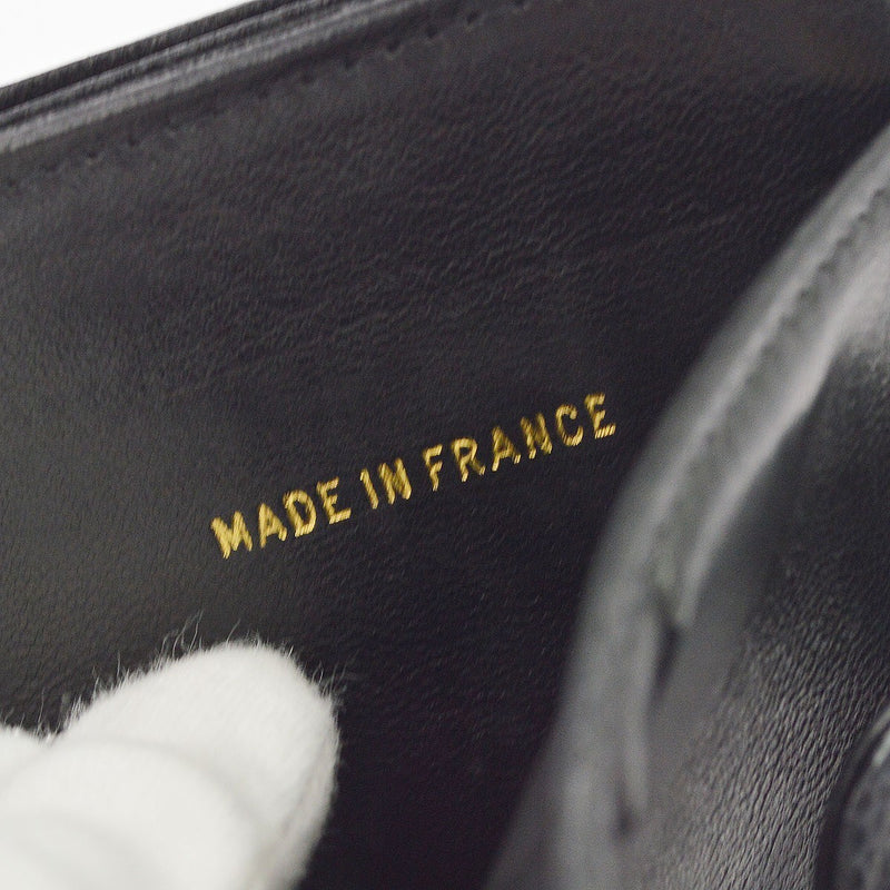 Chanel Vintage Timeless Bifold Caviar Black Leather Accessory