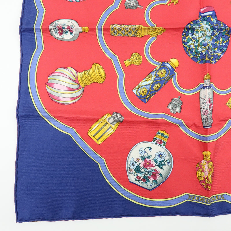 Hermes Carré 45 Les Capucines Silk Red Accessory
