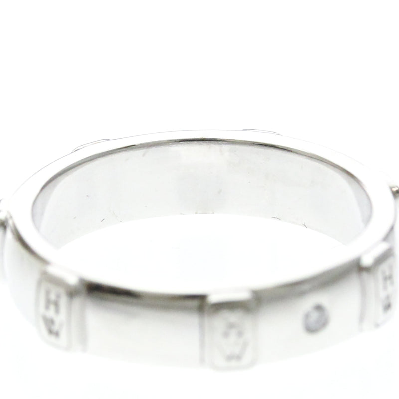 Harry Winston Hw Logo Band 18k White Gold With Diamond Silver White_gold Bijoux