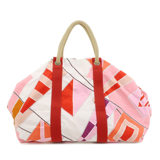 Hermes Drapeaux Au Vent Printed Canvas Multicolour Bag