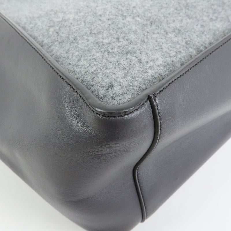 Stella Mccartney Alter Faux Leather Gray Canvas Bag