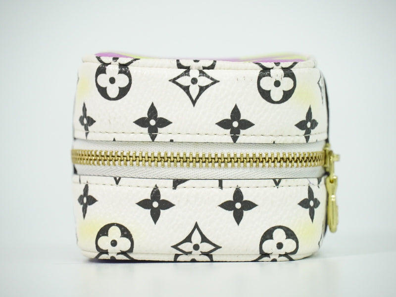 Louis Vuitton Cube Coin Purse Limited Edition Colored Monogram Giant Multicolour Canvas Bag