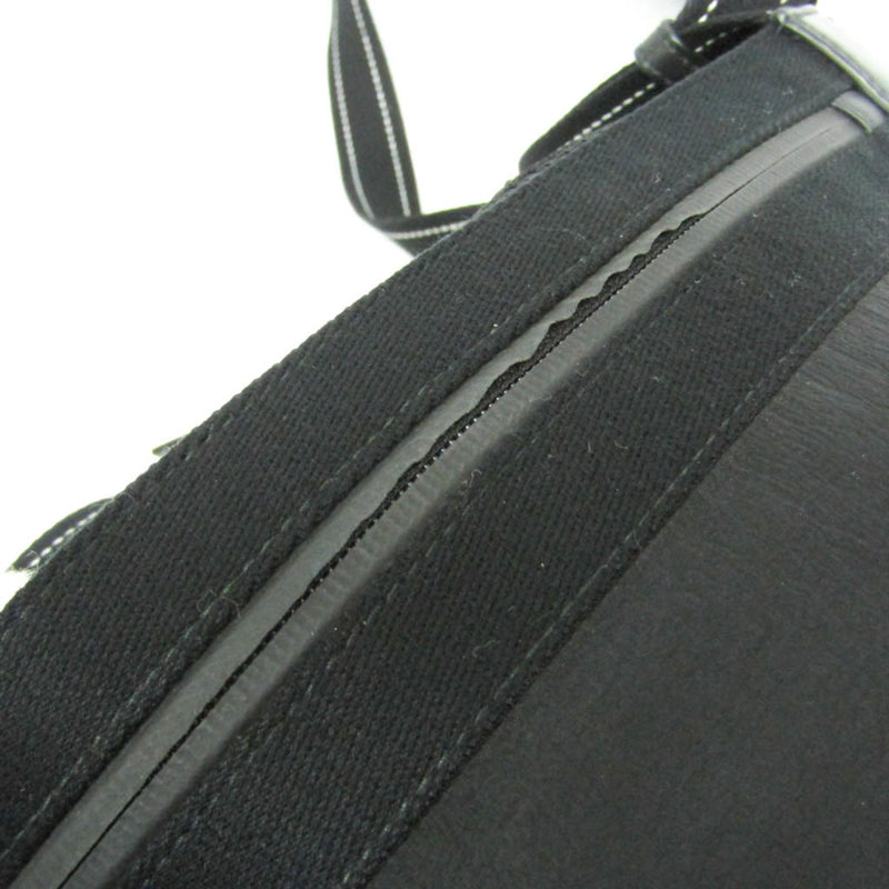 Bottega Veneta Paper Touch Bucket Nylon With Mesh Black Bag
