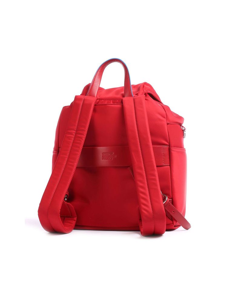 Piquadro Recycled Nylon Backpack — Red