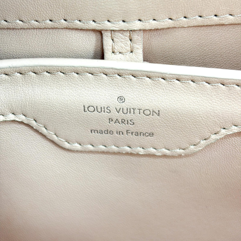 Louis Vuitton Flower Chain Capucines Leather Beige Bag