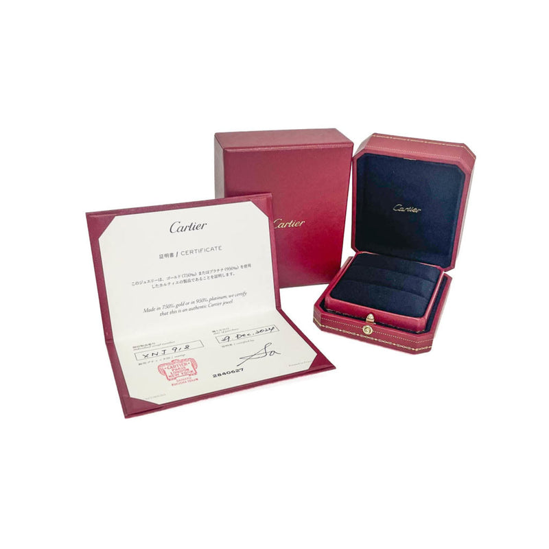 Cartier Solitaire 1895 18k White Gold With Rbc Diamond D-Vs1 Silver Platinum Bijoux