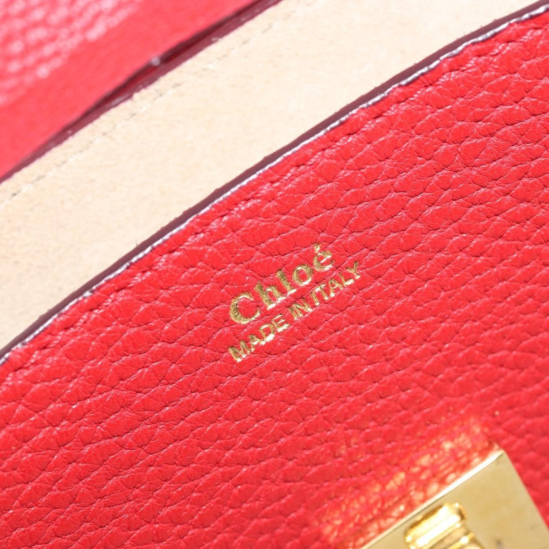 Chloe Drew Leather Red Bag
