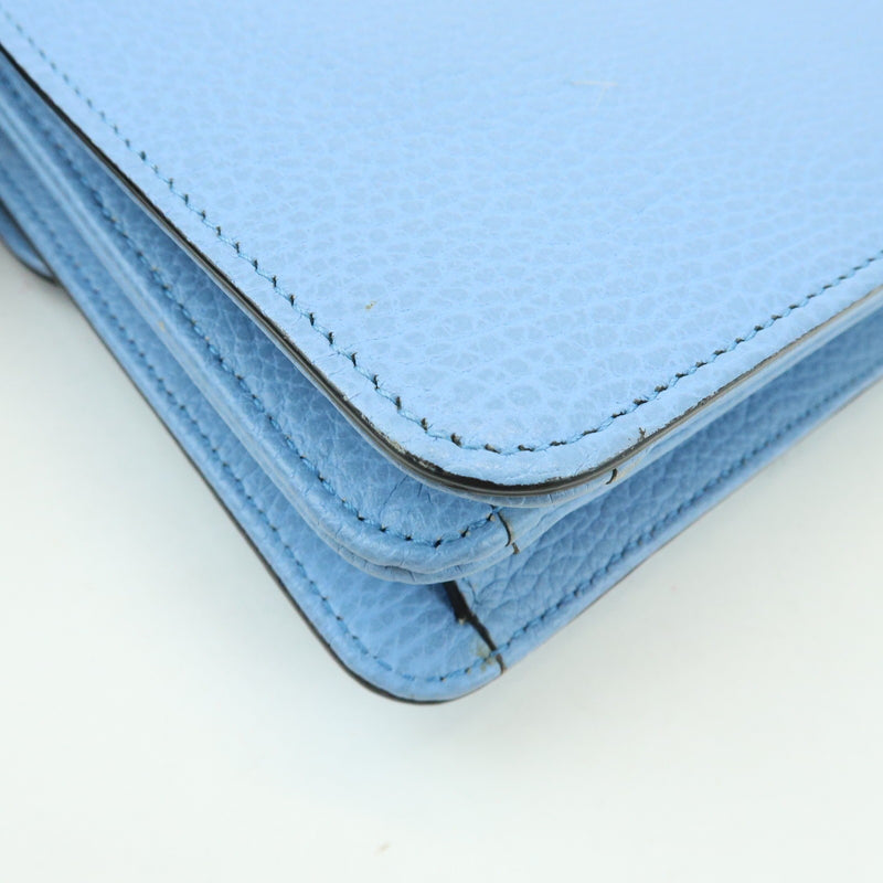 Gucci Interlocking Leather Blue Bag