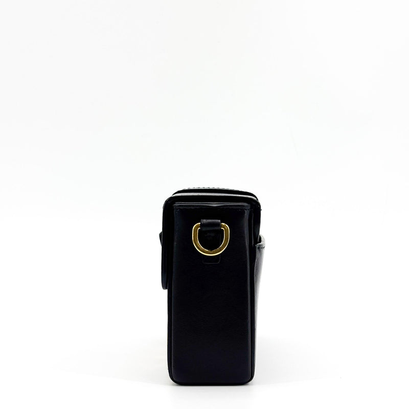 Christian Dior 30 Montaigne Box Leather Black Calfskin Bag