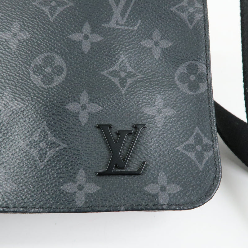 Louis Vuitton District Messenger Monogram Eclipse Canvas Gray
