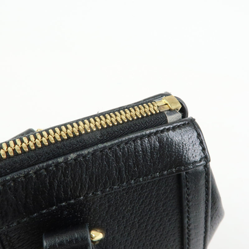 Gucci Ophidia Top Handle Leather Black Bag