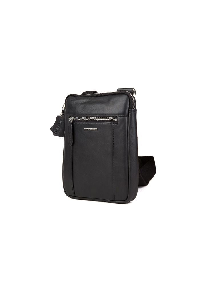 Momo Design Leather Shoulder Bag — Black