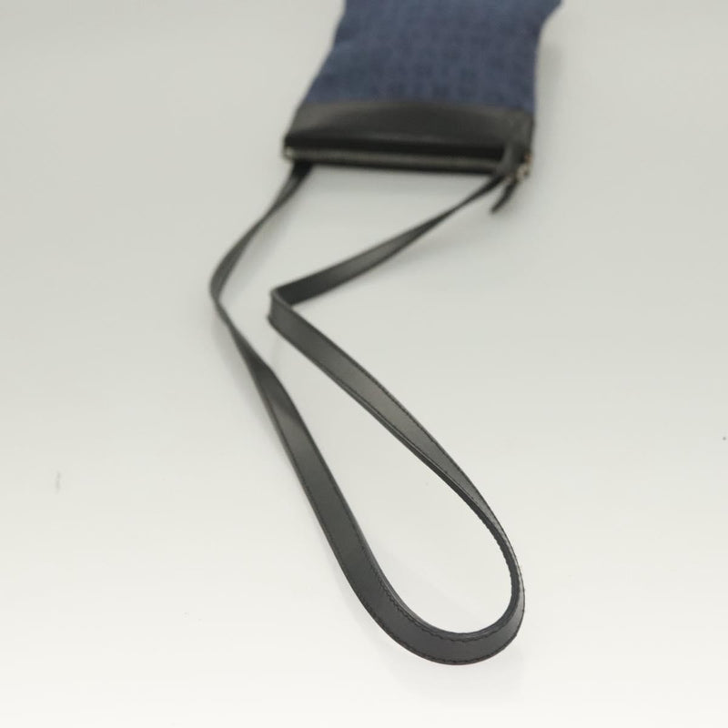 Bvlgari Logomania Canvas With Leather Blue Bag