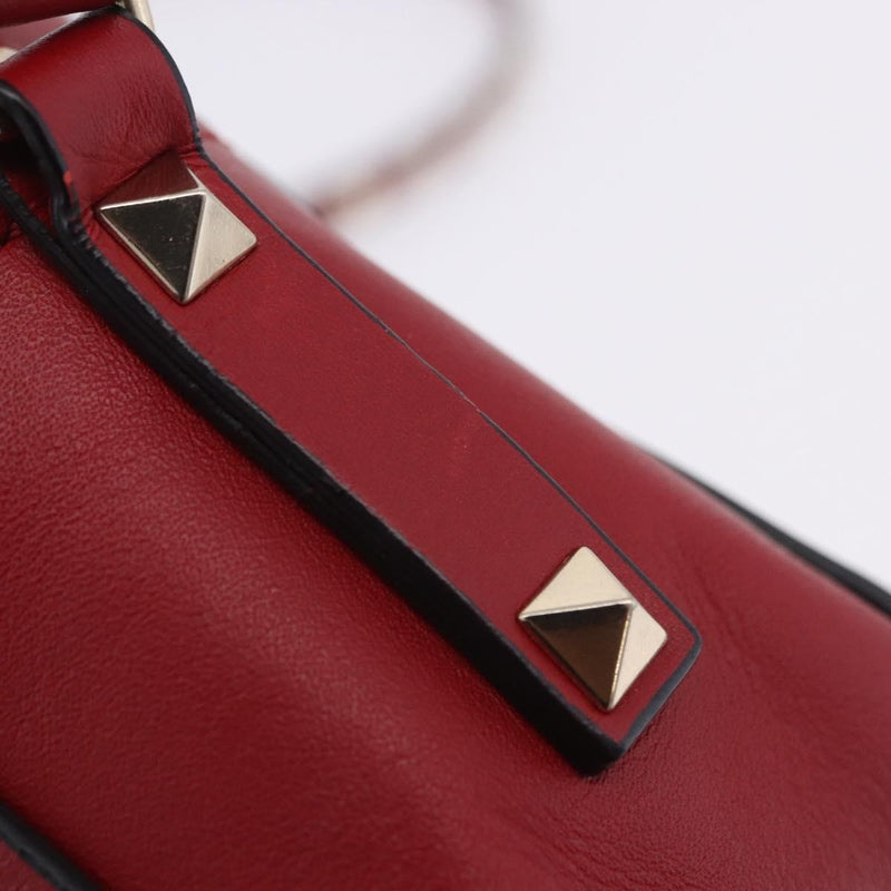 Valentino Garavani Rockstud Camera Leather Red Bag