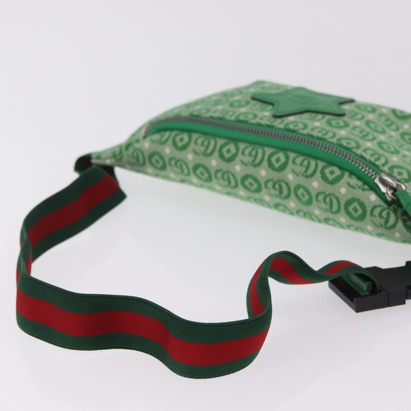 Gucci Childrens Belt Gg Canvas Green Bag