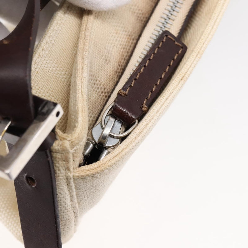 Fendi Baguette Pochette Zucca Canvas Neutral Bag