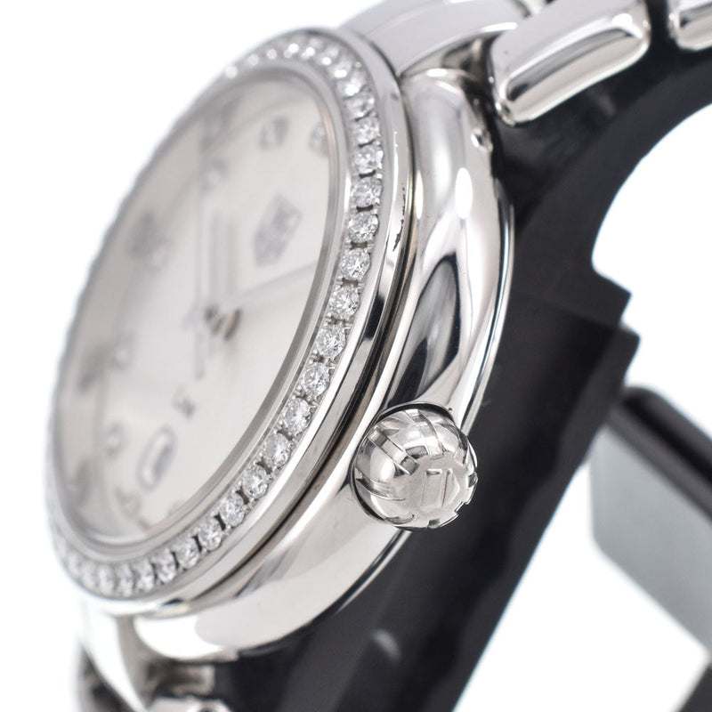 Tag Heuer Link Quartz Stainless Steel With Diamond Bezel And Markers Watches