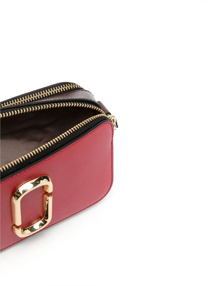 Marc Jacobs Tricolor Calf Leather Crossbody Bag — Red