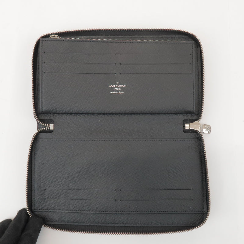 Louis Vuitton Zippy Organizer Taiga Leather Black Accessory