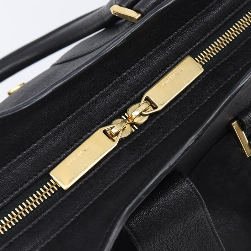 Saint Laurent Classic Y Cabas Leather Black Bag