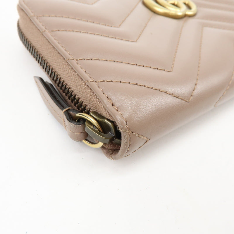 Gucci Gg Marmont Organizer Matelasse Leather Beige Accessory