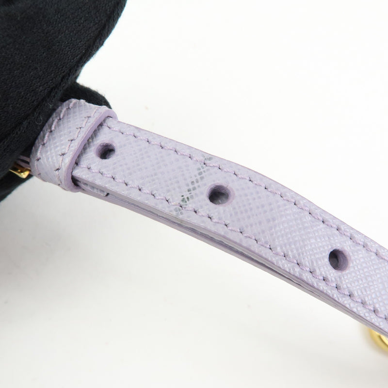 Prada Open Promenade Saffiano Leather Purple Bag