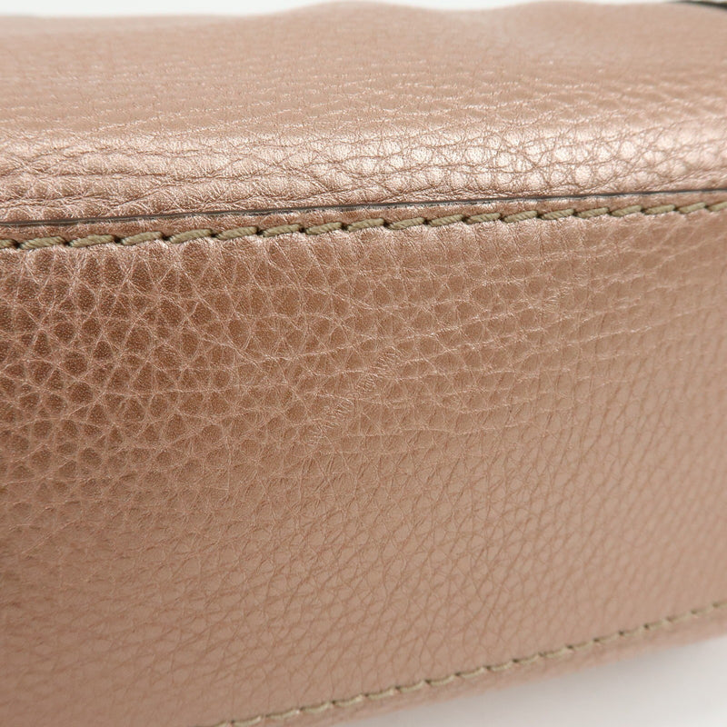 Gucci Bella Convertible Top Handle Leather Pink Bag
