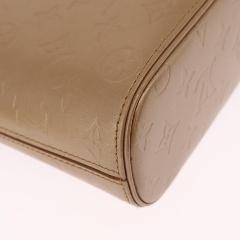 Louis Vuitton Mat Allston Monogram Vernis Beige Leather Bag