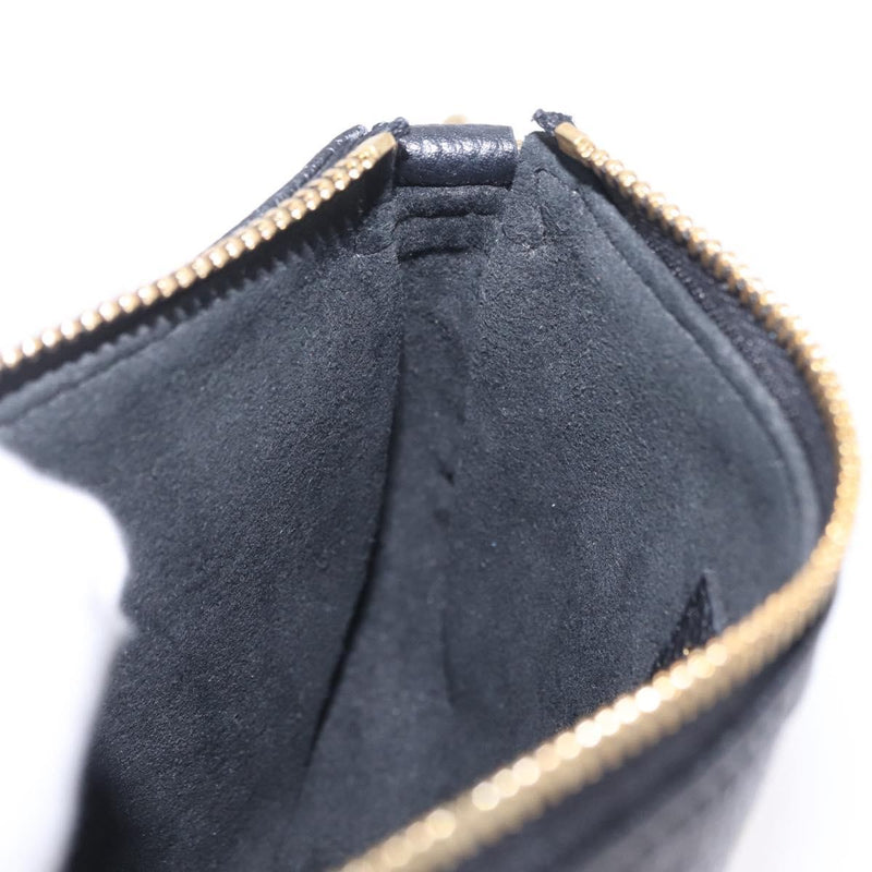 Louis Vuitton Pochette Accessoires Monogram Empreinte Leather Black Bag