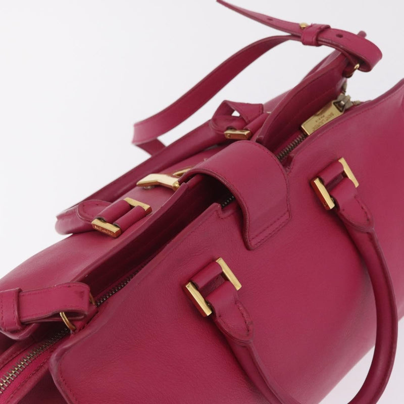Saint Laurent Classic Y Cabas Leather Pink Bag