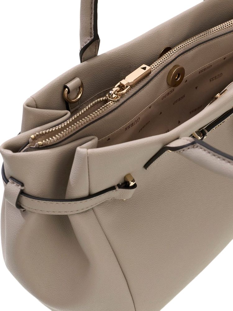Guess Dorothy Girlfriend Shoulder Bag — Beige Polyurethane
