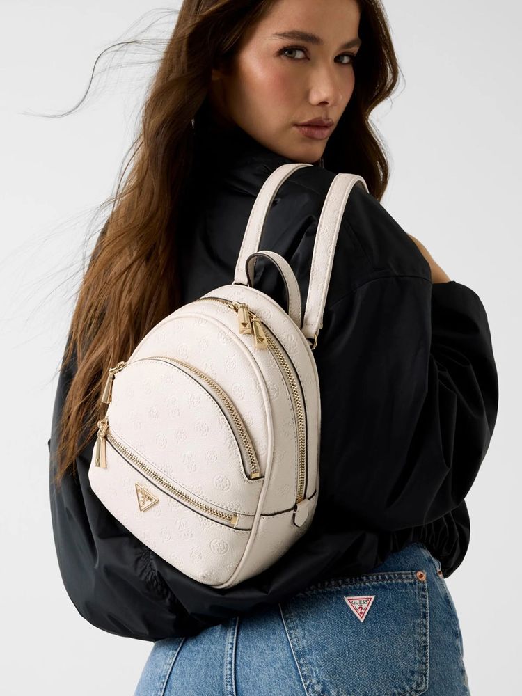 Guess Shoulder Bag — White Polyurethane