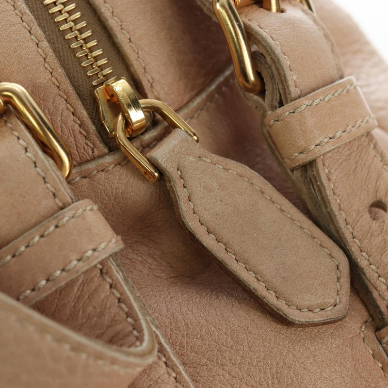 Prada Tote Leather Beige