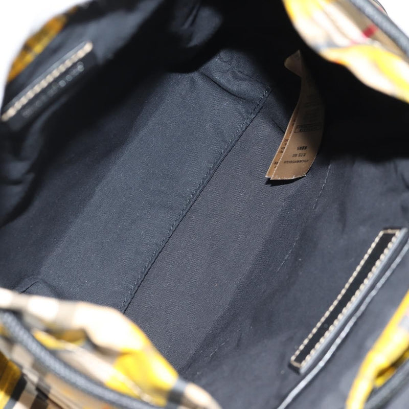 Burberry Graffiti Rucksack Vintage Check Canvas Beige Bag