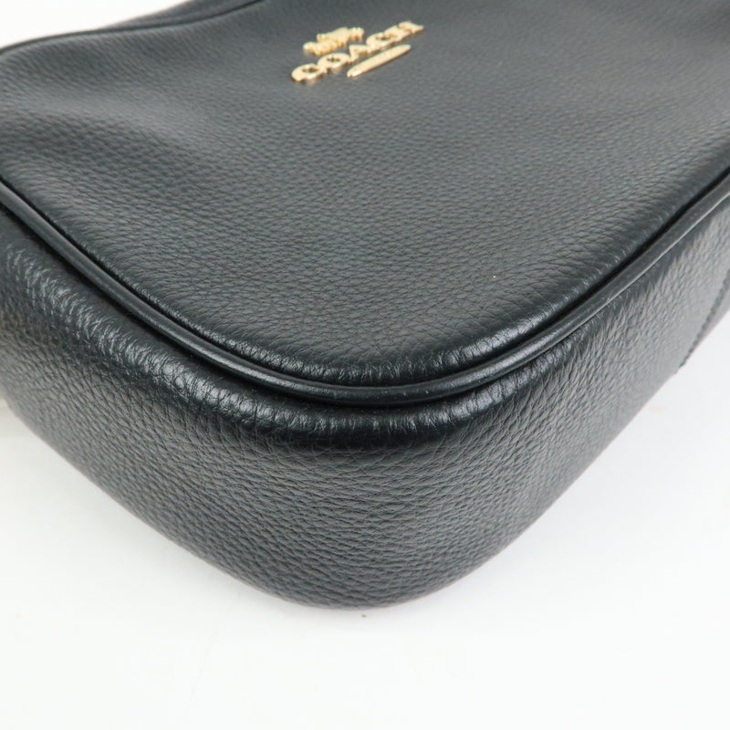 Coach Shoulder Leather Black Bag